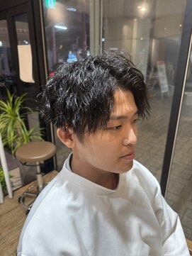 アメラボ 平針店(AmeLab) 【縦に落ちすぎる！？/ツイストスパイラルパーマ】山本凌也