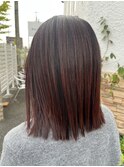 【miyu】ブリーチ無しボルドーカラー