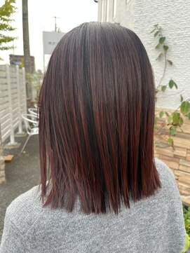 コレットヘア(Colette hair) 【miyu】ブリーチ無しボルドーカラー
