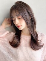 リヤン 表参道(lyann)&nbsp;愛され小顔クラゲヘアーワンカールココアベージュうる艶髪