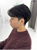MEN'S HAIR/フェザーパーマ/刈り上げセンターパート