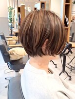 ヘアーカッティングガーデン ジャック モアザン 梅田店&nbsp;ボブ/ショートボブ/ハイライト/40代/50代/大人女性/白髪ぼかし