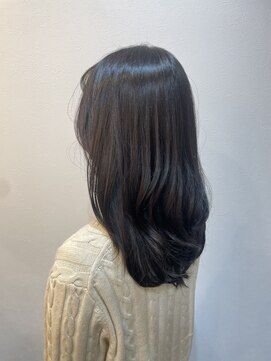 シャトン 中崎(chaton) 大人女性透明感な黒髪ヘア