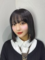 ヘレナトウキョウ(Helena Tokyo)&nbsp;パッツン!前髪!黒髪正当派ボブ!ストレート!