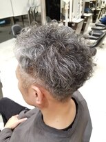 ミック ヘアアンドメイクアップ 高田店(miq Hair&Make up) 刈り上げパーマ/メンズパーマ/ナチュラルパーマ/グレイヘア