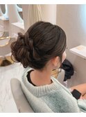 中間アップ/北新地ヘアセット