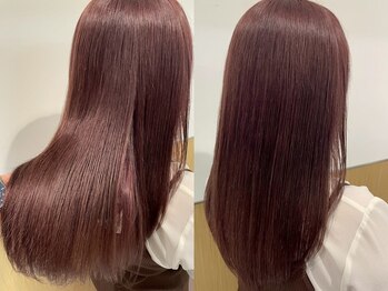 ナップヘアー(nap hair)の写真/【6月15日NEWOPEN/伊勢崎】ブリーチ毛も対応◎ダメージを抑えた縮毛矯正でクセを解消し自然で柔らかな質感