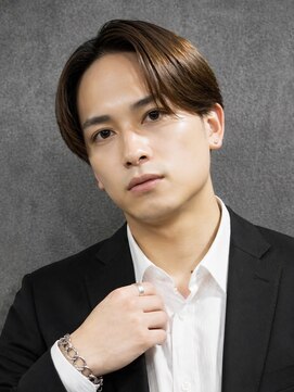 アウル 心斎橋(owl) センターパート×ニュアンスパーマ×曲がる縮毛矯正×men's