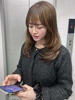 ヌヌ 渋谷 原宿 明治神宮前(nunu) レイヤーカットウルフカットボブグレージュオリーブベージュ