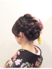 卒業式ヘアセット2