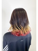 チェレ ロッソ 金剛店(Chere rosso)&nbsp;デザイングラデーション×インナーカラー