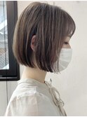 【山下】黒髪 ミニボブ イルミナカラー