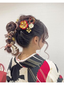 リール(THE RIRE.) ＊THE  RIRE. お着物×ポニーテールアレンジ＊