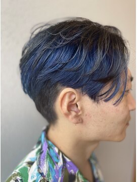 リム(LIM) インナーカラー/ブルーブラック+サファイアブルー