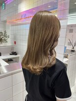 ロンドルーチェ 心斎橋(Lond luce)&nbsp;ダークアッシュ/ミディアムレイヤーカット［髪質改善/縮毛矯正］