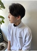 センターパート/ナチュラルスタイル/刈り上げセンターパート