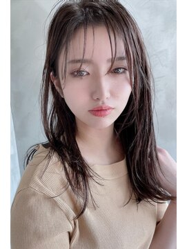 ヘアーズ ベリー 二日市店(hairs BERRY) BERRYレイヤーロング黒髪美髪グレーベージュくびれミディ