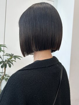 ロンド 表参道店(Lond) ボブ 切りっぱなしボブ タッセルボブ 外ハネボブ 韓国