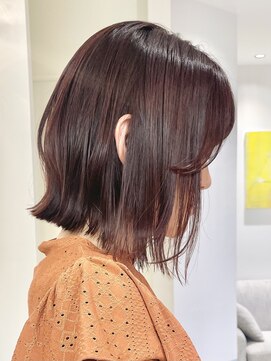 ローネス ギンザ(LONESS ginza) 結べるボブ　ピンクカラー　ピンクベージュ