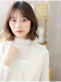 韓国風イヤリングカラー外ハネくびれボブディc4大宮30代40代!