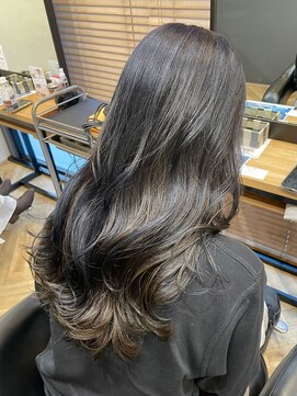 アルター(aL ter) 【デザインカラー×ロング】ウェットヘア/鎌取/林愛華