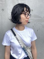 リル(Lilu) 黒髪ボブパーマ☆ Lilu 丸田美花