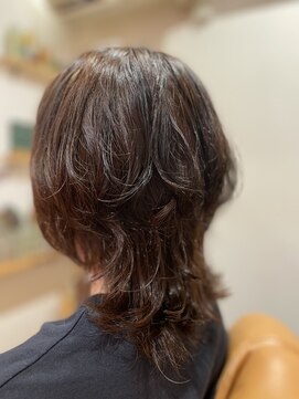 スノウ(snow) ネイビーローライトなマッシュウルフ