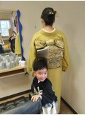 七五三着付けタイトヘア