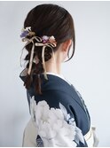 【タイトツイン編みおろしヘアアレンジ】卒業式袴/成人式振袖