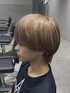 テクト バイアッシュ 吉祥寺店(Tect by Ash) ハイトーンラウンドマッシュウルフミルクティーベージュ