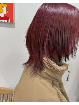 ヘア スペース メロウ(hair_mellow) ブリーチなし　デザインカラー