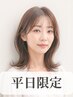 【1-c】7,8月平日 ダメージレス白髪染め+クレンジング+スパ+頭浸浴+3stepTR