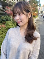 ノラ ヘアーサロン(NORA HAIR SALON) ナチュラル小顔前髪あり後れ毛サイドバング結べるボブくびれヘア