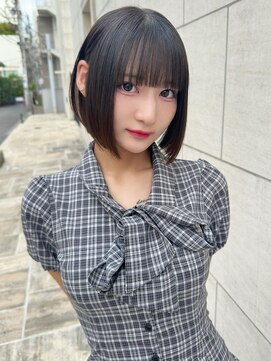 レイリー 原宿 表参道(Rayreee) 黒髪でも映える！うる艶髪タッセルボブ/前髪/ボブ/縮毛矯正/小顔