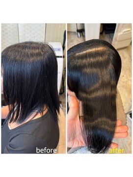 ランド 国分寺(LAND) 指通りと表面のふわふわが気になる髪に縮毛矯正　【縮毛矯正】