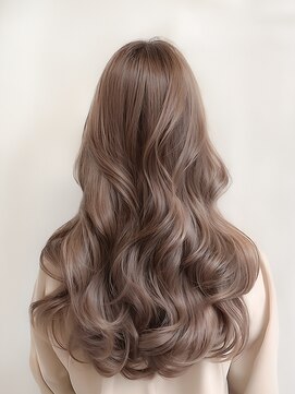 ヘアーアンドファッションシオミエイチ (hair＆fashion shiomi H) 韓国風ミルクティーベージュブラウンカラー透明感カラー