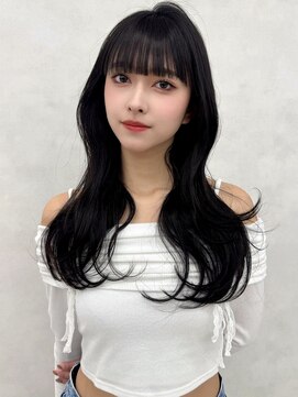 エジョン 三鷹店(Aejon) 韓国ヘアハッシュカットふんわりミディアムココアブラウン艶髪