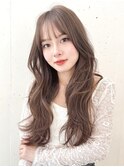 柔らかマロンベージュロングレイヤーゆるふわカール