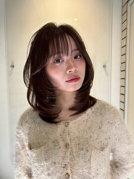 ミディアムレイヤー/レイヤーカット/ワンホンレイヤー/表参道