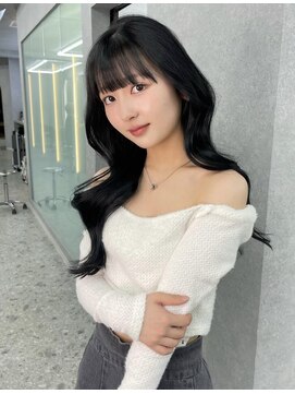 ボタン ハカタ(VOTAN hakata) レイヤーカット/博多美容室/ブルーブラック/艶カラー