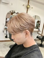 アトラクト バイ ラック 津田沼(Attract by LUCK)&nbsp;ミルクティーベージュ/津田沼/メンズパーマ/メンズ/ブリーチ