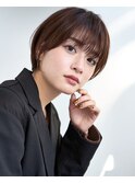 オリーブグレー/レイヤーカット/黒髪/マロンベージュ/原宿0220