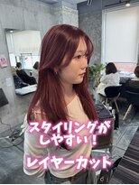 コワファーストナガサキシャンプーボーイ(COIFF1RST NAGASAKI SHAMPOO BOY) 韓国風レイヤースタイル