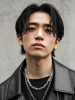 ステラ(STELLA)&nbsp;韓国 センターパート マッシュ カルマパーマ ニュアンスパーマ