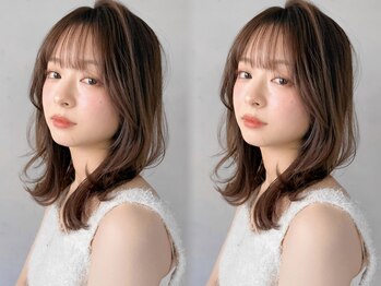 リヤン 表参道(lyann)の写真/【小顔に見える◎】卓越したカット技術で似合うが見つかる。印象を決める顔周りのカットはlyannにお任せ♪