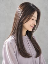 ヘアールームノエル(Hair room Noel)&nbsp;若見え×-5歳×エイジング×ロングストレート×白髪ぼかし