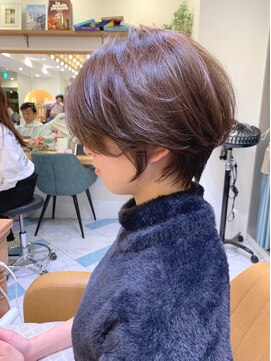 ロンド パルティール 大宮(Lond partir) 【石田勇士郎】黒髪毛先パーマ横顔美人ショート