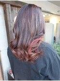 インナーカラー(ピラミンゴカラー、北習志野)