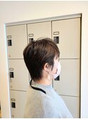 ショートヘア ハイライト うるつやカラー