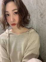 オプスヘアーフェリース(OPS HAIR feliz) ウェーブボブ×ブラウニー stylist 樋口佳奈